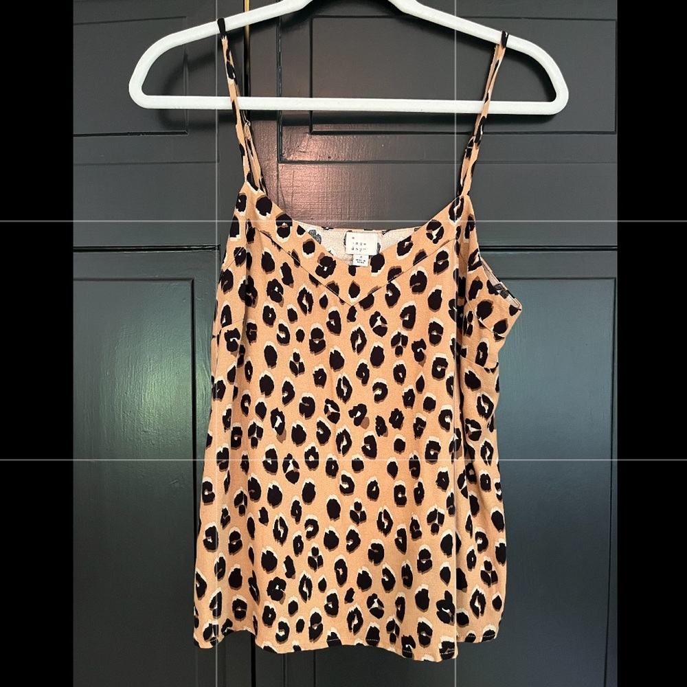 Cheetah print tank top